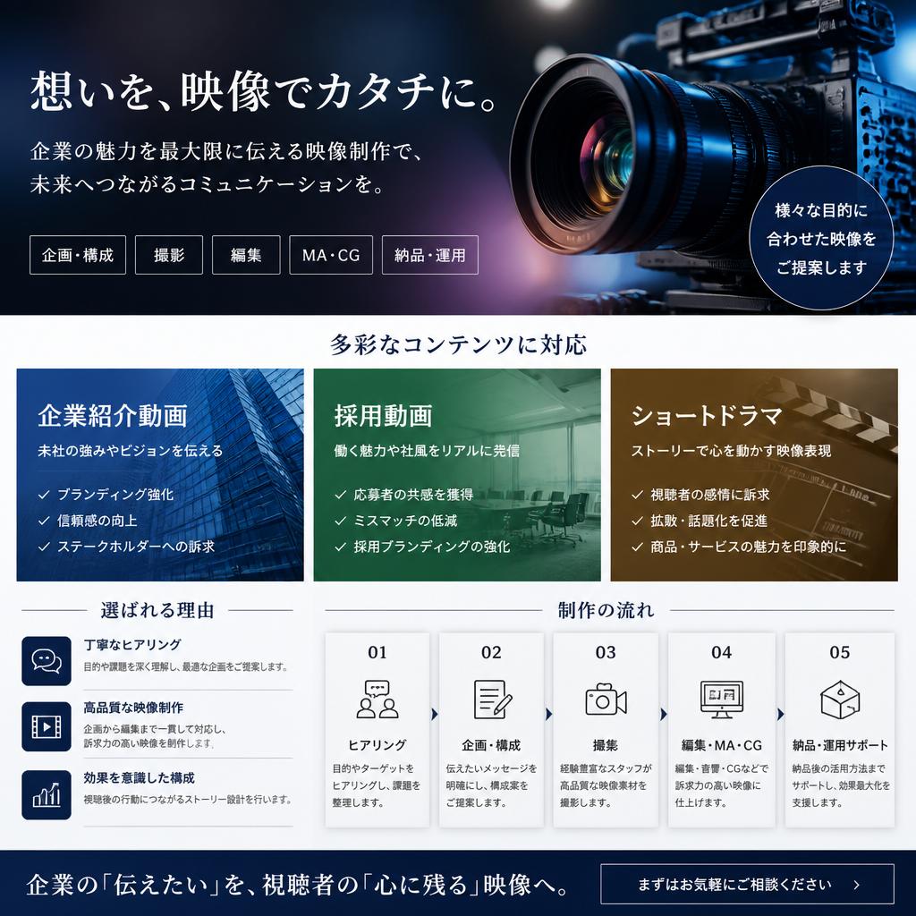 多様な映像コンテンツ
